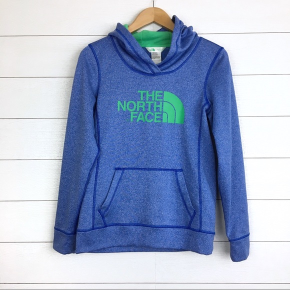 north face jumper green